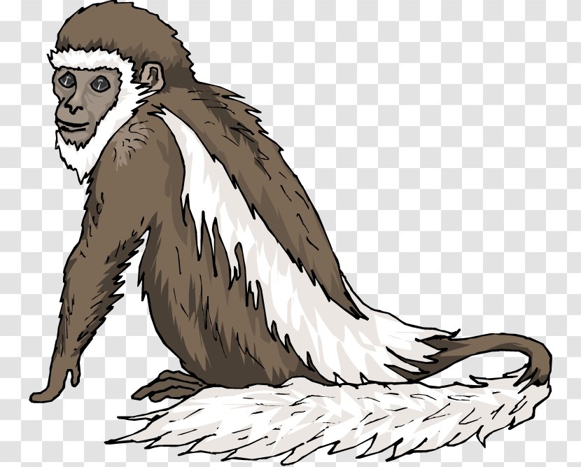 Chimpanzee Monkey Primate Clip Art - Owl - Pictures Of Monkeys In Trees Transparent PNG