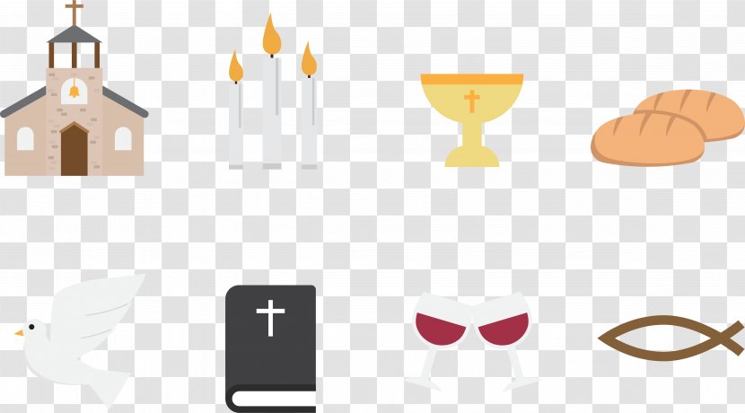 Download Icon - Eucharist - Cartoon Vector Elements Church Transparent PNG