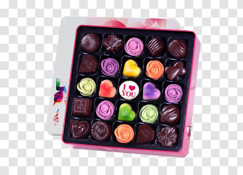 Praline Gift Girlfriend Boyfriend Chocolate - Designer - Roses Design Transparent PNG