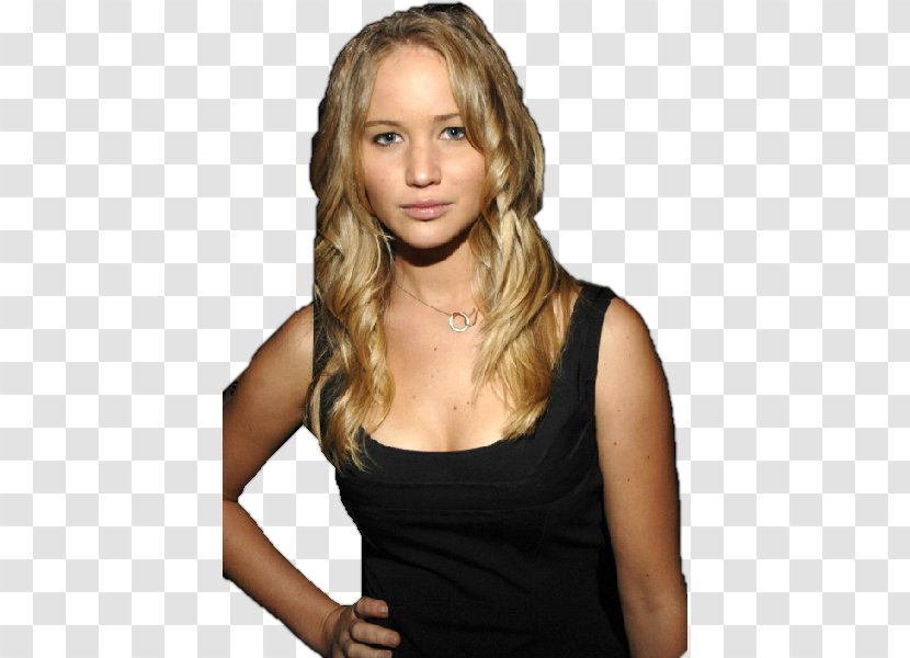 Jennifer Lawrence Long Hair Hairstyle Clip Art - Watercolor Transparent PNG