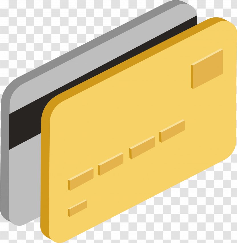 Credit Card U30abu30fcu30c9 Vecteur - Yellow - Model Transparent PNG