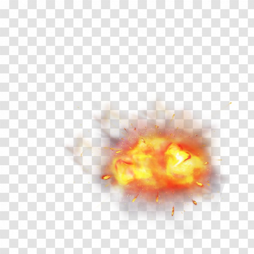 Explosion Fire Flame Computer File - Yellow - Fireball Transparent PNG