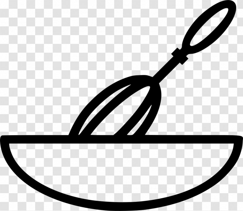 Bowl Whisk Clip Art - Black And White - Mixer Transparent PNG