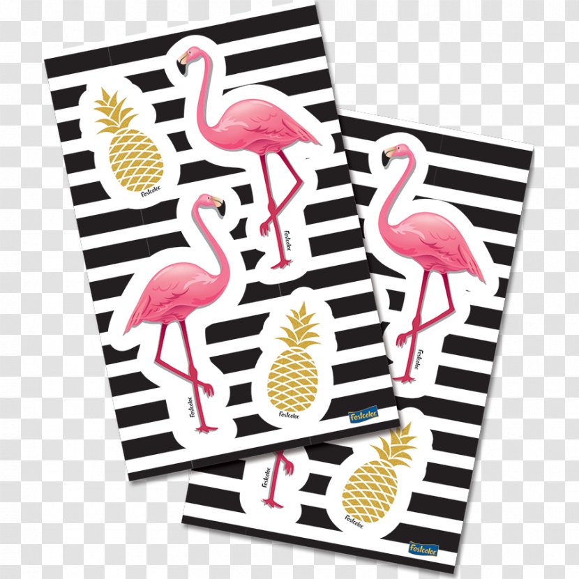 Adhesive Greater Flamingo Label Paper Birthday - Price Transparent PNG