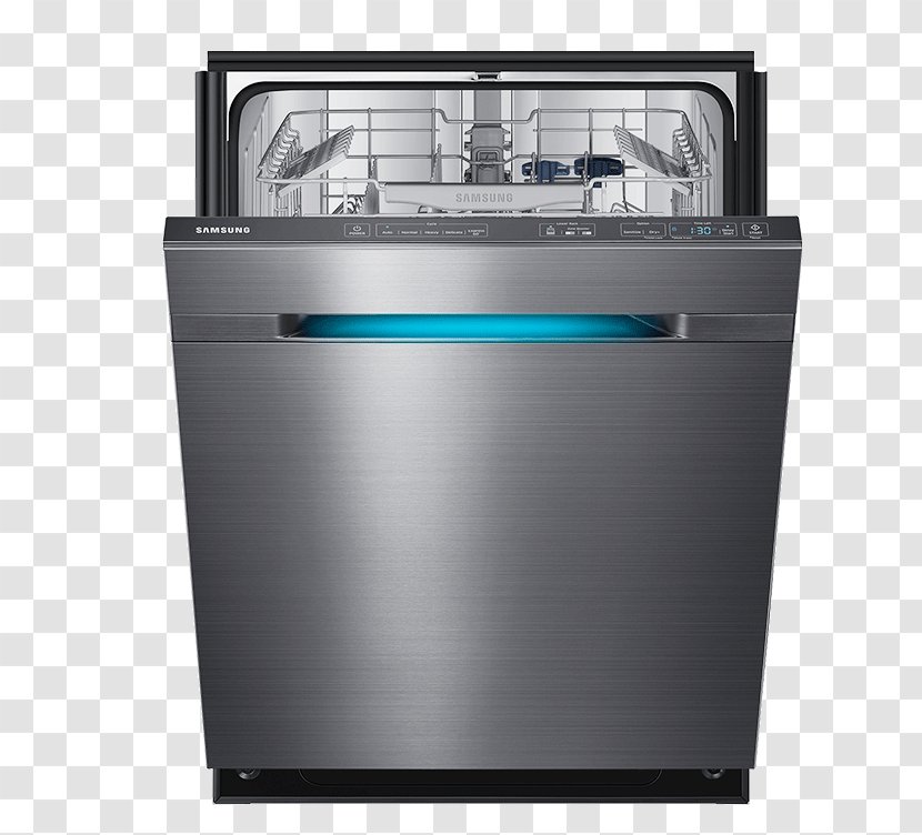 Dishwasher Samsung DW80F800UW DW80J7550U Stainless Steel Home Appliance Transparent PNG