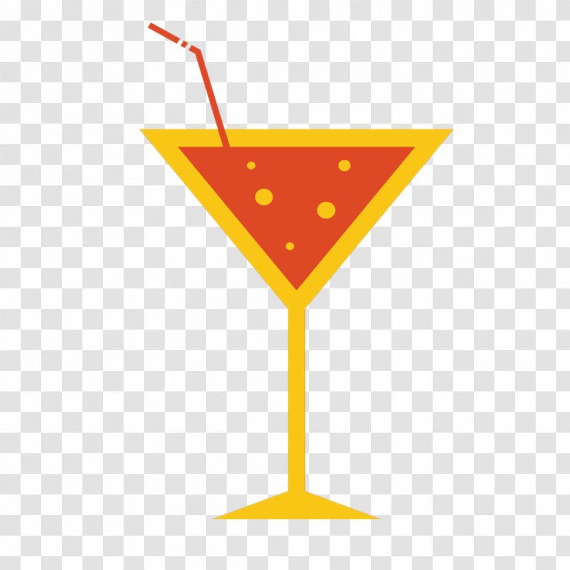 Cocktail Garnish Martini Euclidean Vector - Creative Straw Sticking Out Transparent PNG