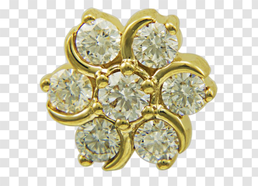 Body Jewellery Brooch Diamond - Jewelry - Dazzling Alphabet Transparent PNG