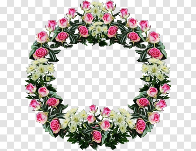 Wreath Flower Garden Roses Garland - Bouquet - Rose Order Transparent PNG