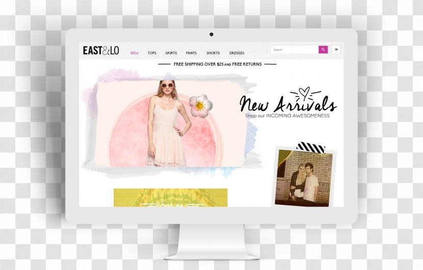 Web Page Fashion Design - Studio - Imac Transparent PNG