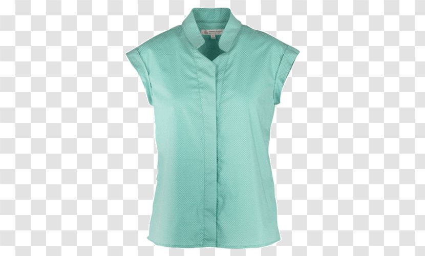 Blouse Sleeveless Shirt Top Collar - Day Dress Transparent PNG