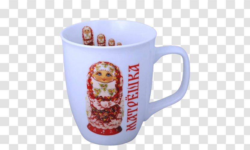 Matryoshka Doll Coffee Cup Mug Souvenir - Russian Cuisine Transparent PNG