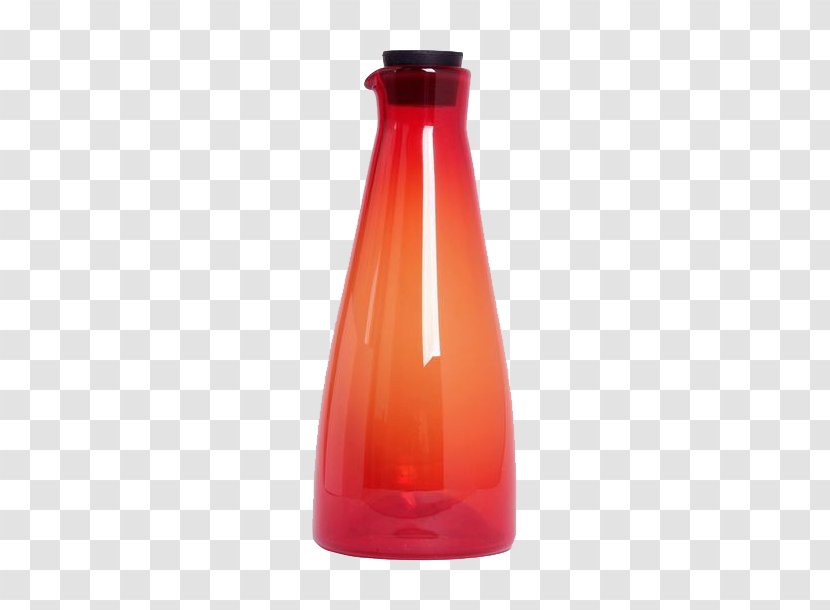 Glass Bottle Liquid Vase Water Bottles - Red Transparent PNG