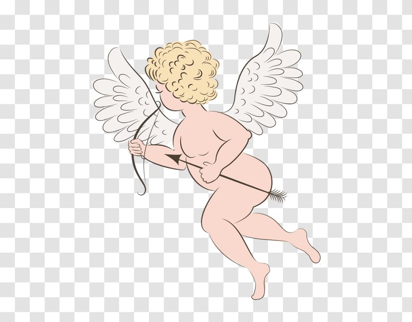 Cartoon Love Deity Cupid Illustration - Frame - Cupid,God Of Transparent PNG