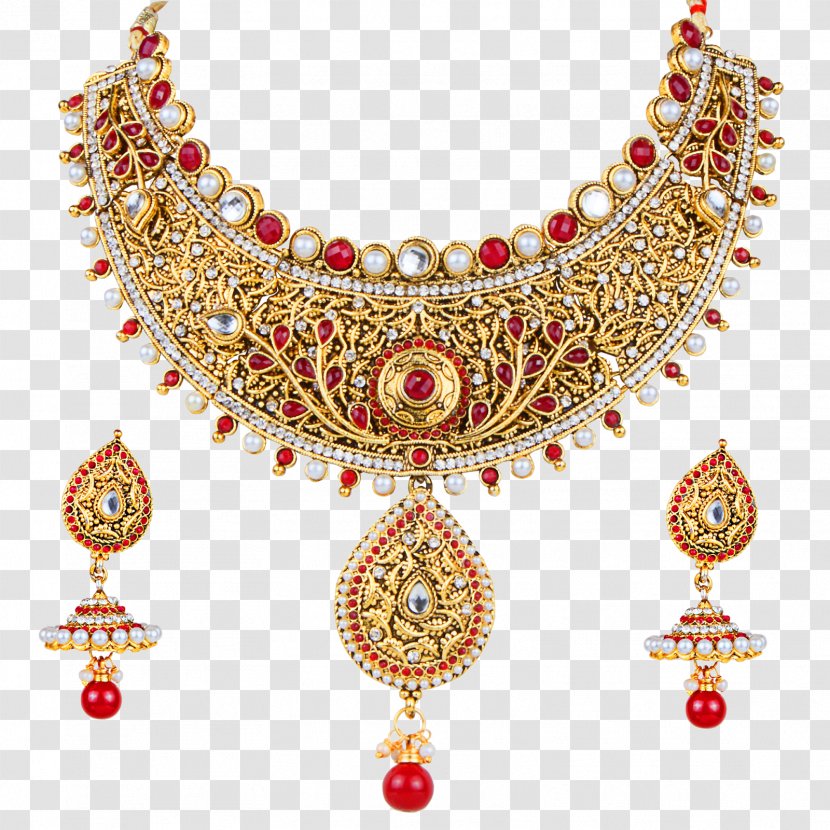 Statement Necklace Jewellery Kundan Gold - Pearl Transparent PNG