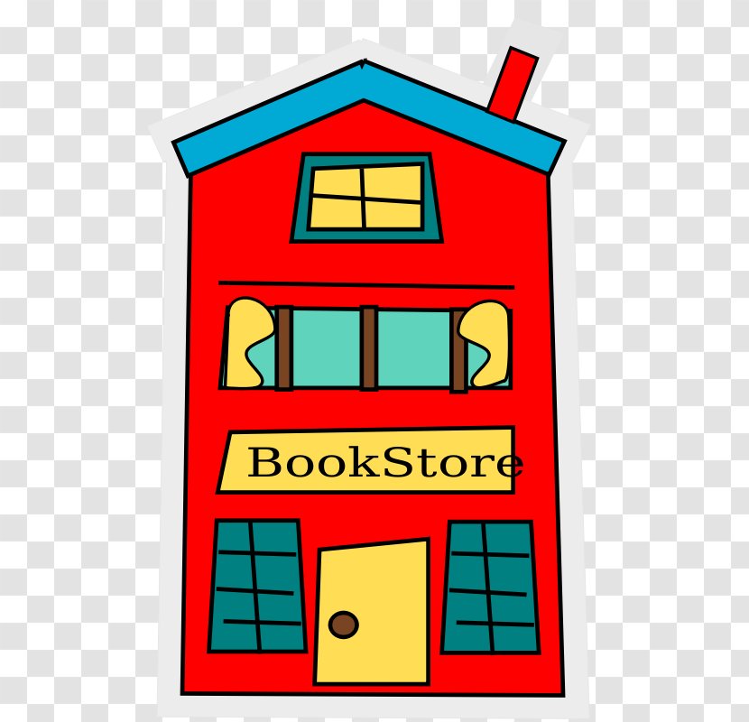 Bookshop Bookselling Clip Art - Rectangle - Cartton House Transparent PNG