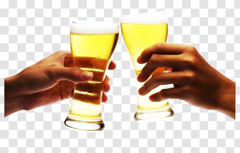Beer Cup Toast - Drink A Creative Scene Transparent PNG