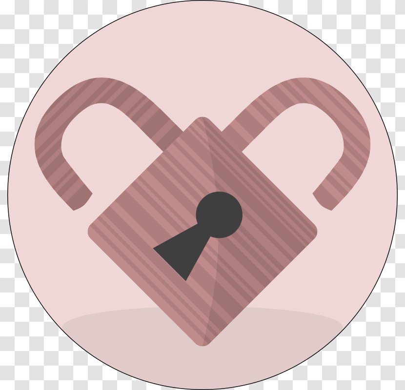 Lock Faded Heart Clip Art Transparent PNG