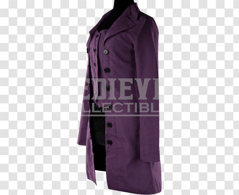 Overcoat Purple Product - Coat - Harley Quinn Costume Leather Transparent PNG