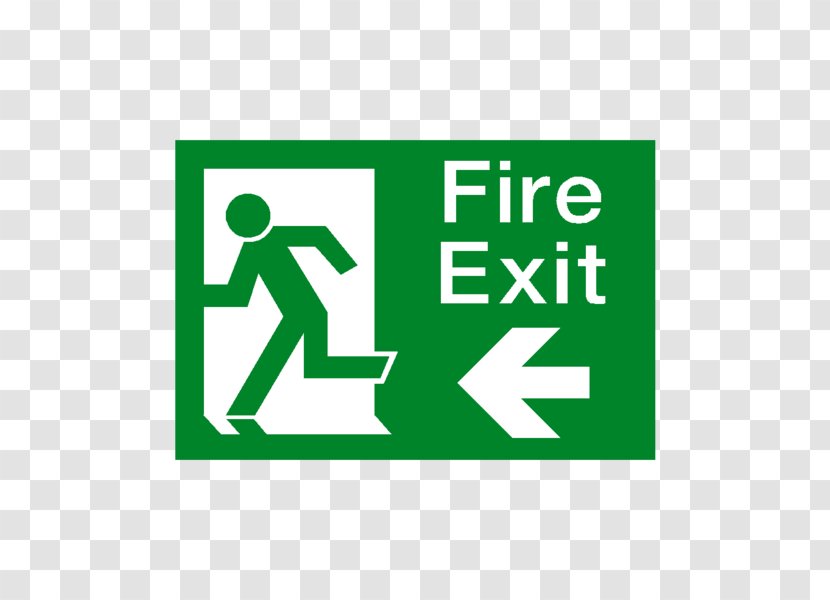 Emergency Exit Sign Fire Escape Extinguishers Sticker - Protection - Arrow Transparent PNG