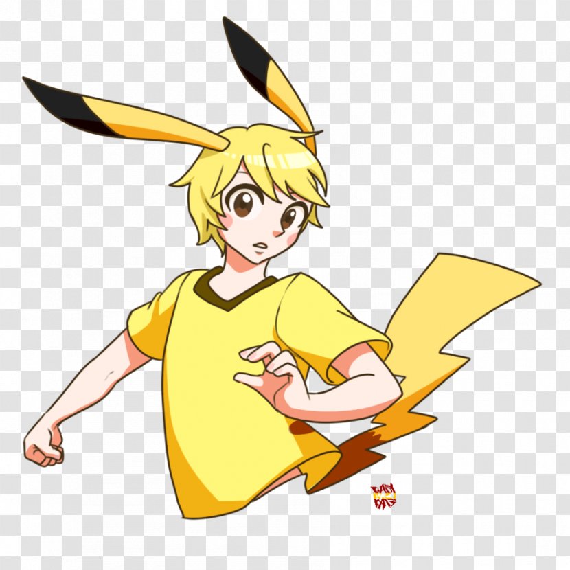Pikachu Pokémon Pachirisu Pichu - Fan Art - Personification Transparent PNG