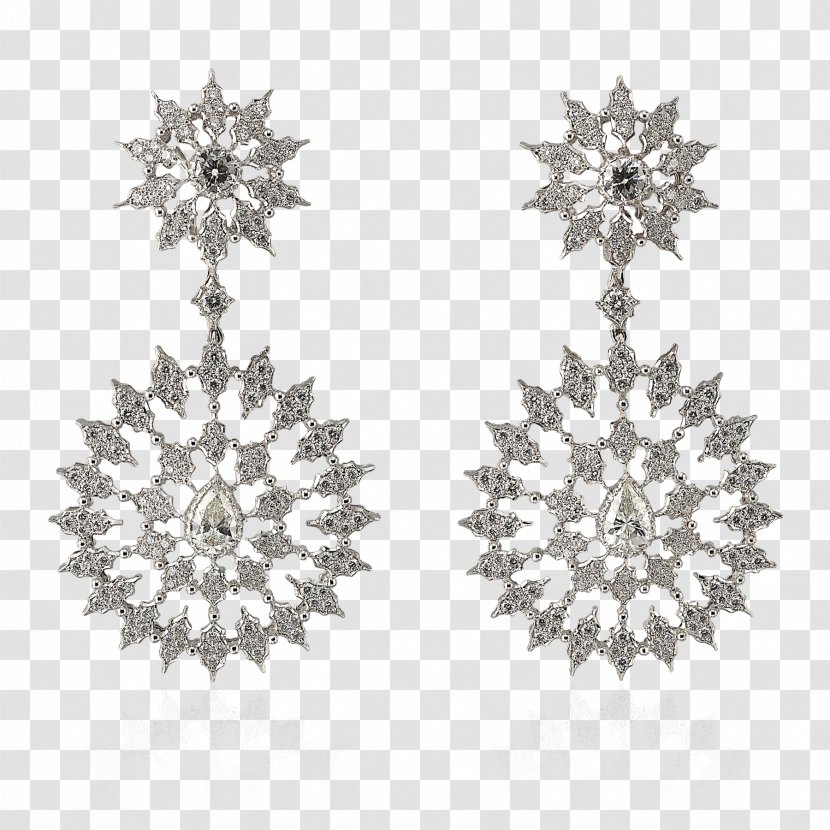 Earring Jewellery Stencil Online Shopping Craft - Silver Transparent PNG