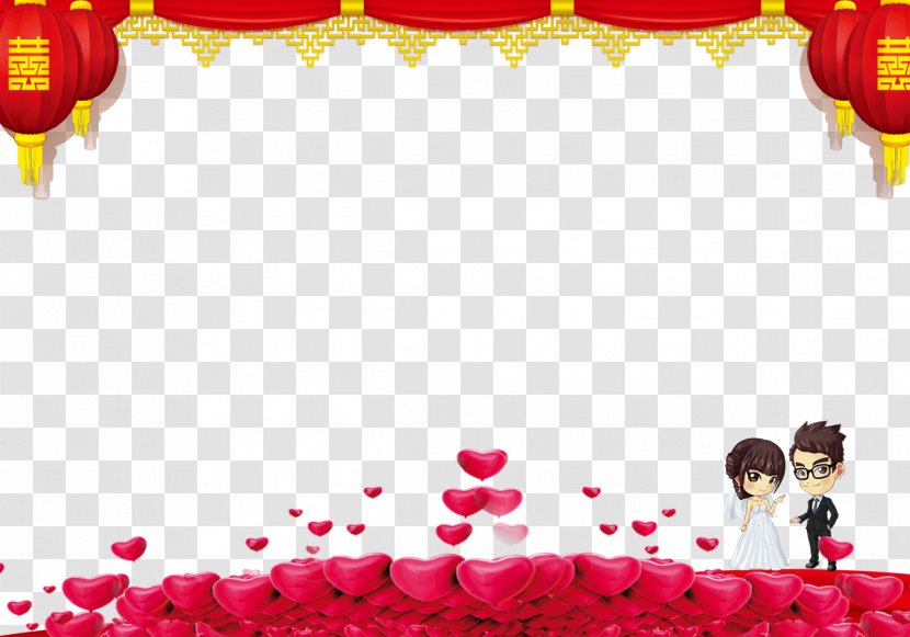 Wedding Invitation - Valentine S Day - Background Material Transparent PNG