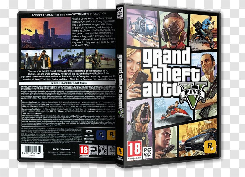 Grand Theft Auto V Xbox 360 Max Payne 3 Video Game Smuggler's Run - Multimedia - Steam Transparent PNG