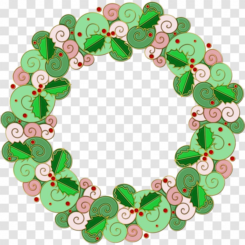 Clip Art Wreath Christmas Day Holly - Fashion Accessory Transparent PNG