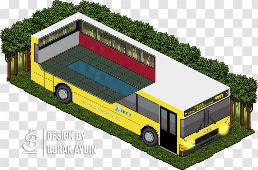 Habbo Bus Pixel Art İETT Online Chat - Isometric Projection Transparent PNG