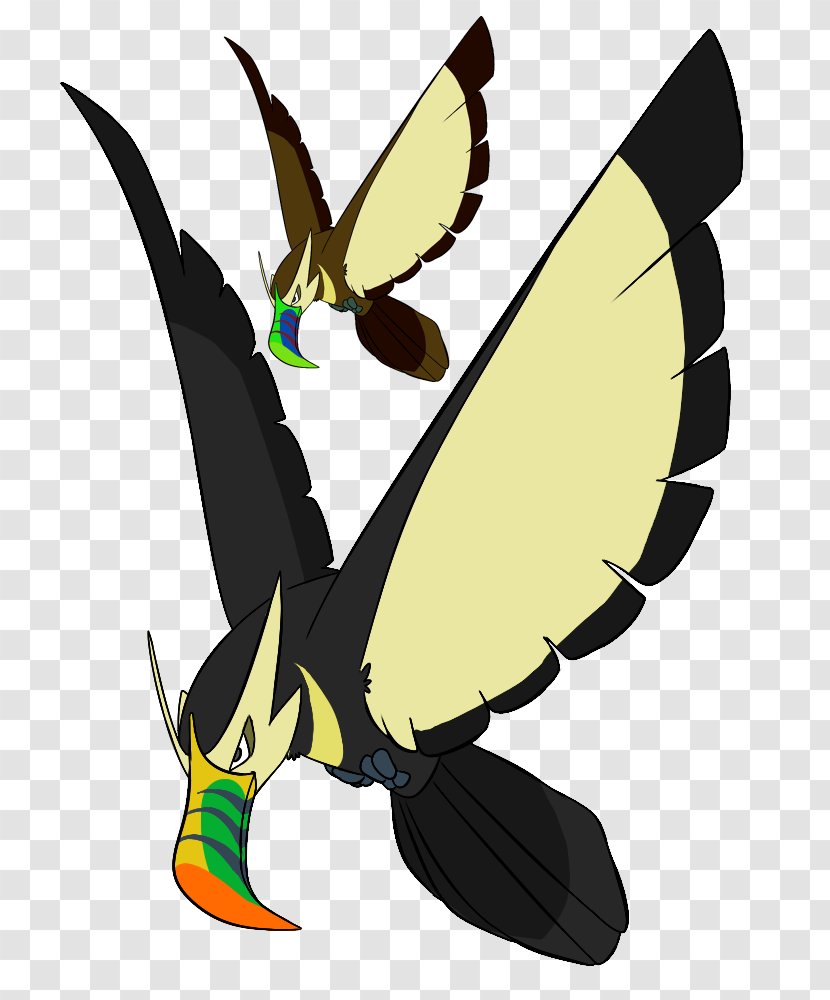 Butterfly Bird Beak Absol Pokémon - Wing Transparent PNG