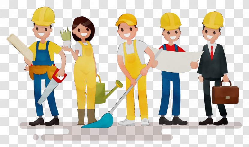 People Social Group Cartoon Community Construction Worker Transparent PNG