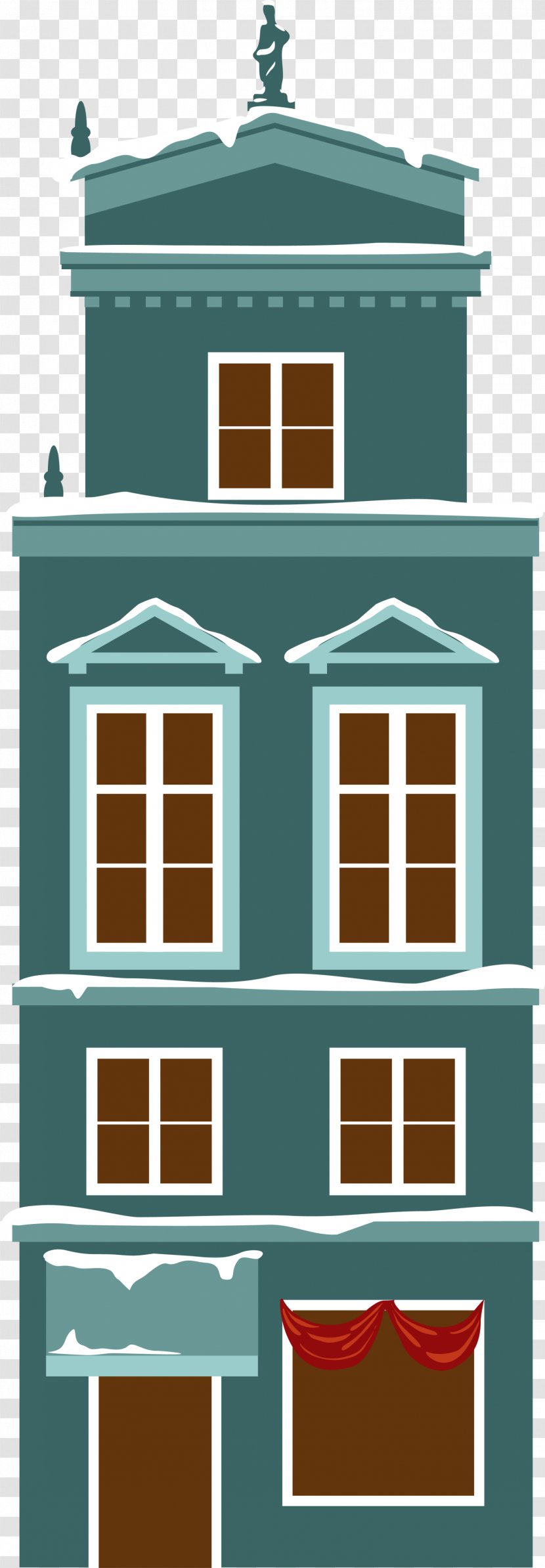 Building Architecture Facade - Green Simple Transparent PNG
