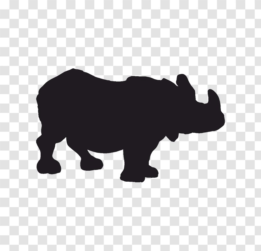 Rhinoceros Silhouette - Black Transparent PNG