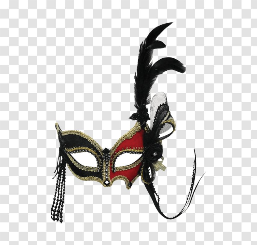 Masquerade Ball Mask Columbina Red - Clothing Accessories - Carnival Transparent PNG