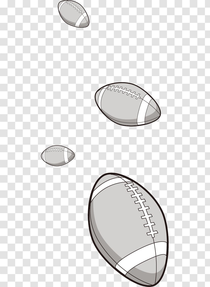 Football Vector Free Decorative Pull - Monochrome Transparent PNG