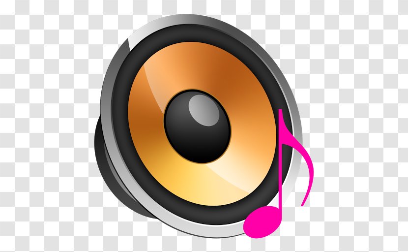 Loudspeaker Clip Art - Orange Transparent PNG