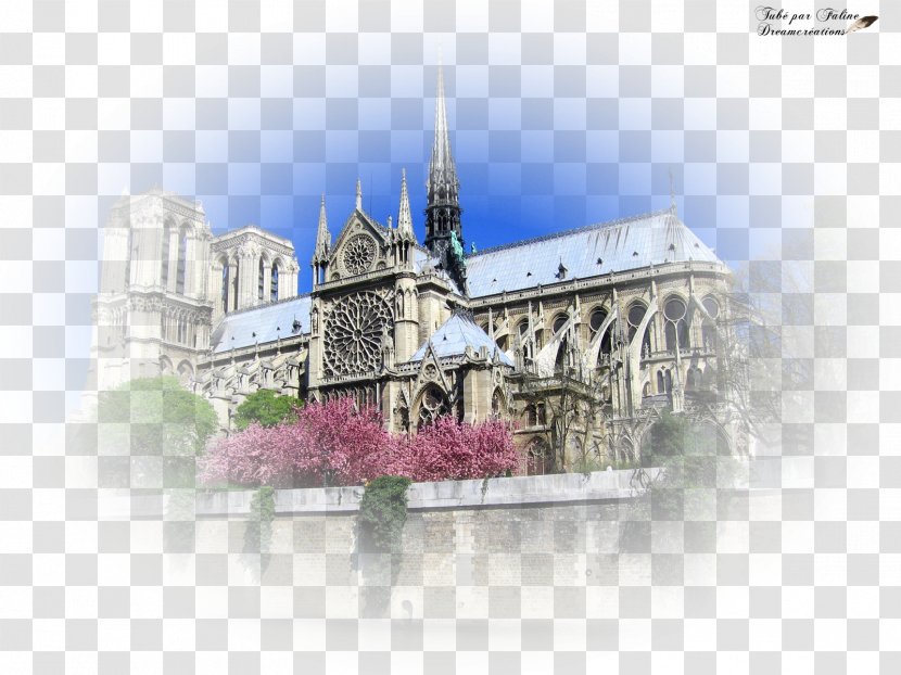 Notre-Dame De Paris Tours Notre Dame - Towers - Cathedral Gothic Architecture Desktop WallpaperParis Transparent PNG
