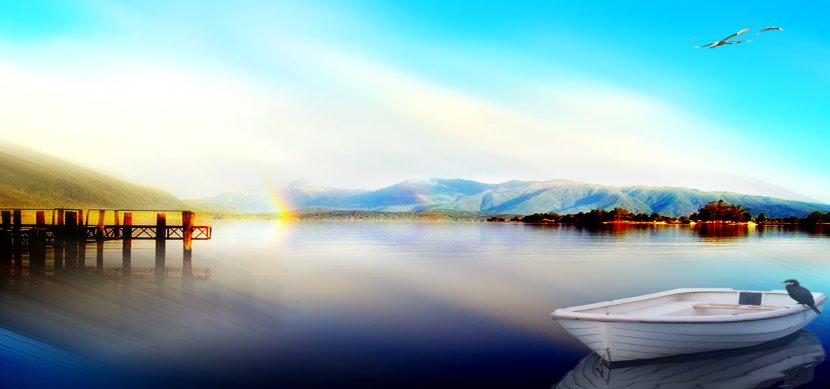 Listen Lake Background - Sailing Ship - Sky Transparent PNG