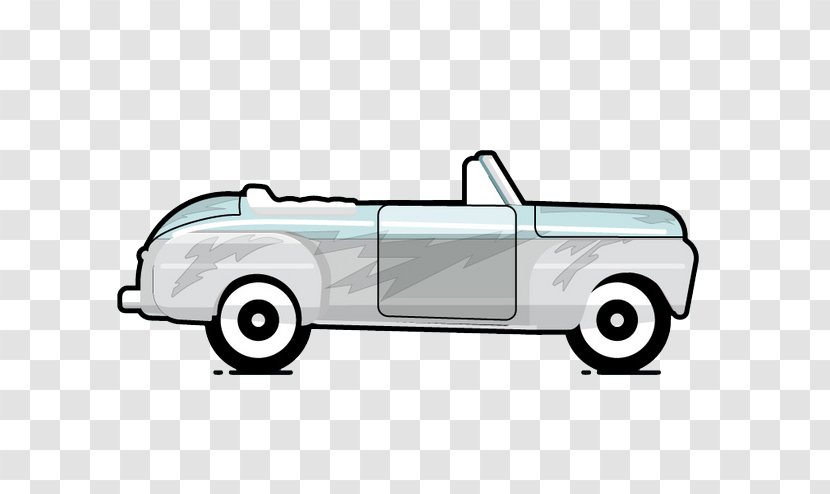 Sports Car Vehicle - Drawing Transparent PNG