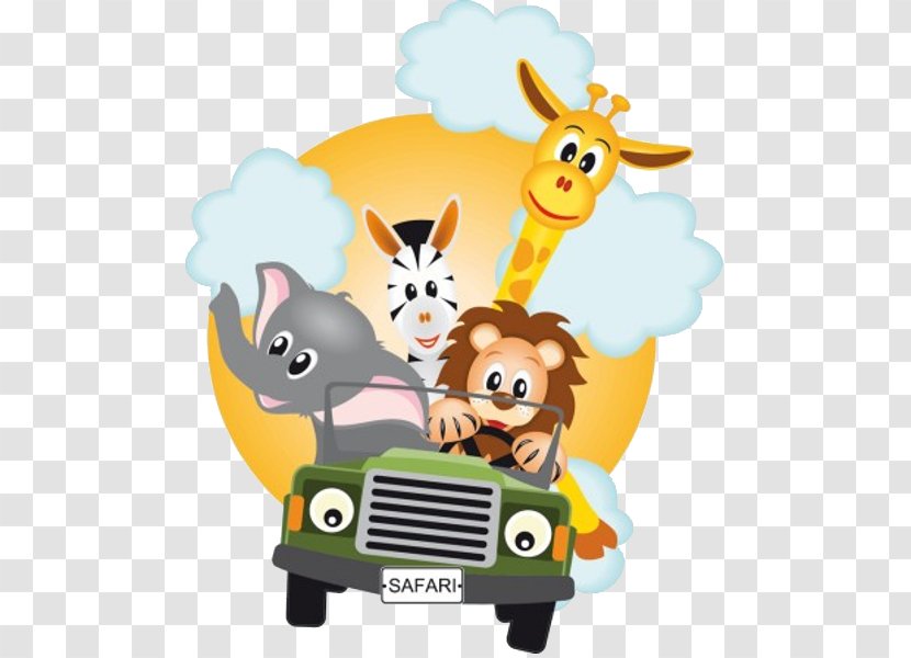 Safari Sticker Party - Cartoon - Baby Animals Transparent PNG