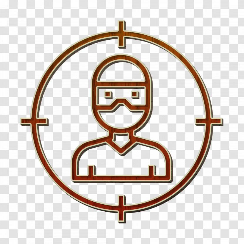 Target Icon Crime Icon Thief Icon Transparent PNG