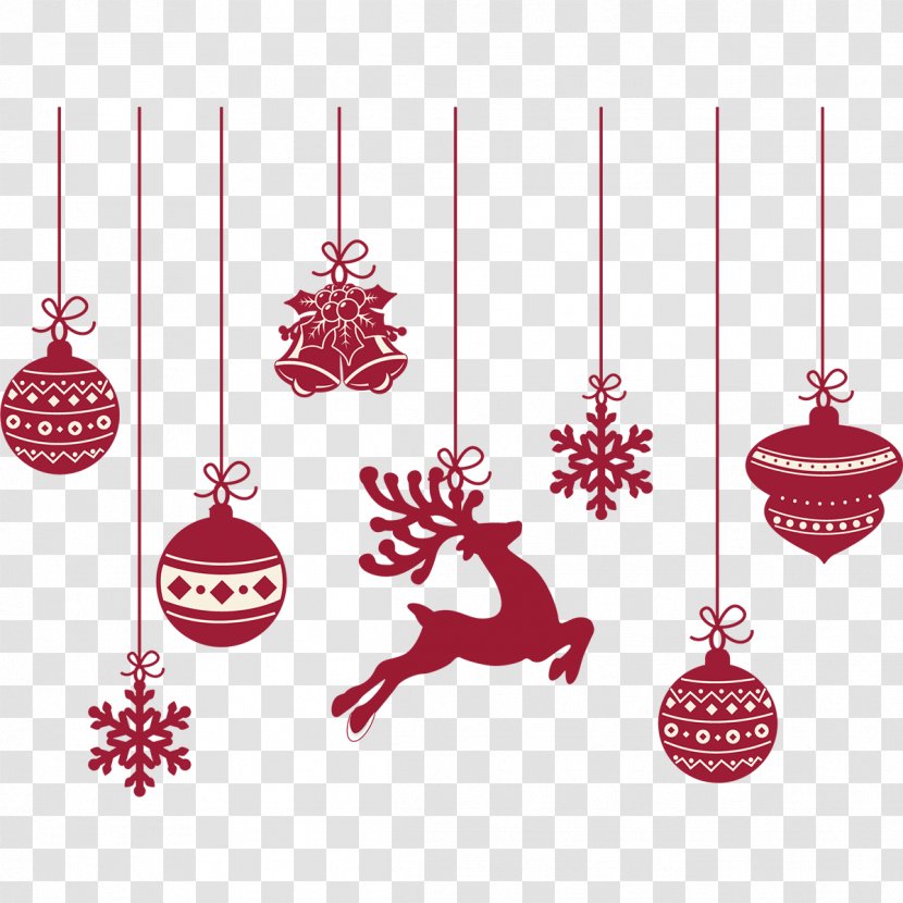 Christmas Ornament Santa Claus Bombka Sticker - Clause Transparent PNG