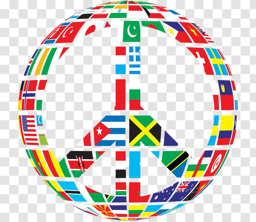 World Peace Symbols Flag Transparent PNG