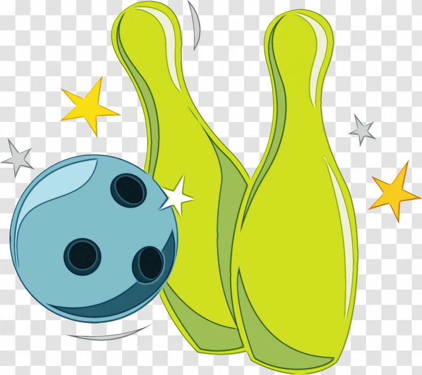Bowling Equipment Yellow Ball - Smile Pin Transparent PNG