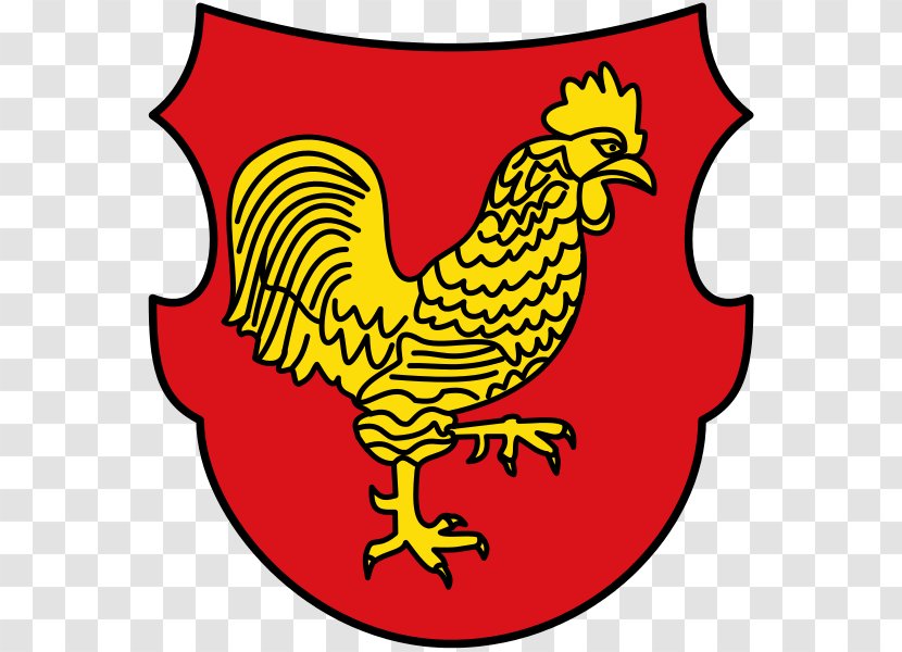 Hahnheim Rooster Gallo Rhein-Selz Coat Of Arms - Cock Information Transparent PNG