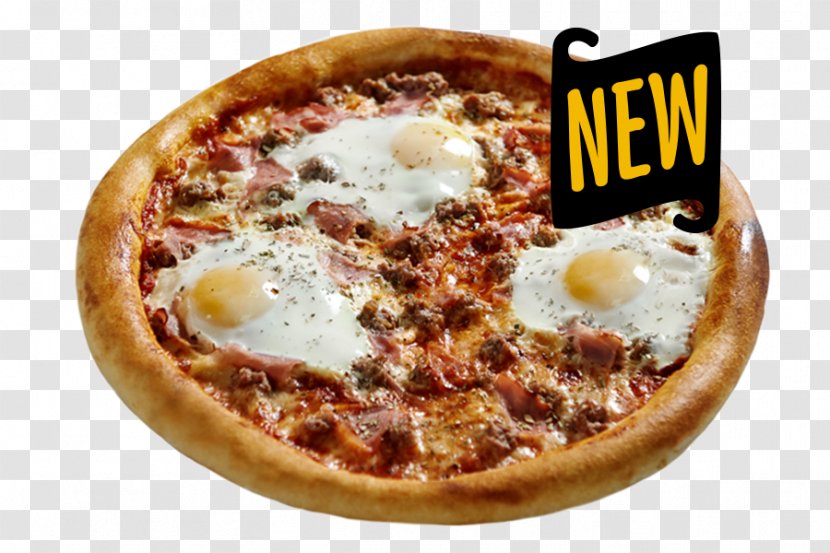 California-style Pizza Bacon Breakfast Sicilian Ham - Italian Food Transparent PNG