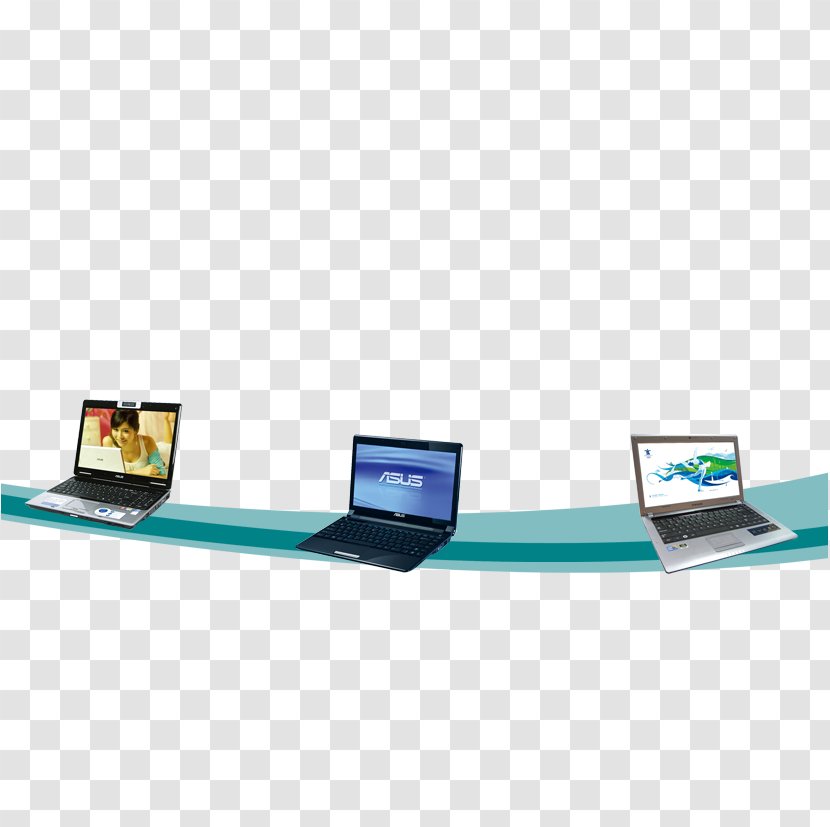 Laptop MacBook Pro - Template - Three Laptops Transparent PNG