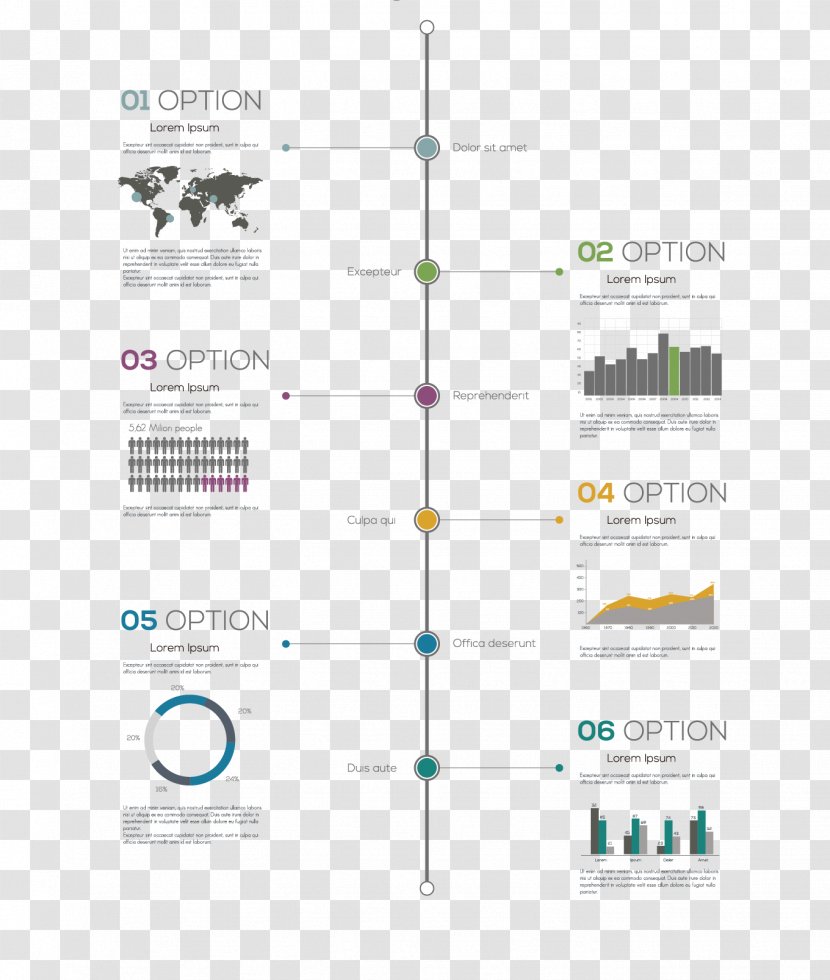 Infographic Timeline Icon - Chart - World Map Transparent PNG