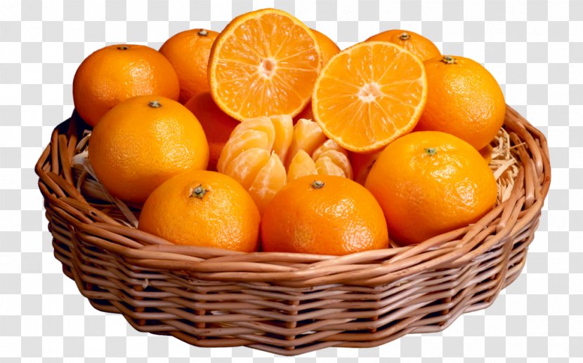 Orange Gift Basket Fruit Transparent PNG