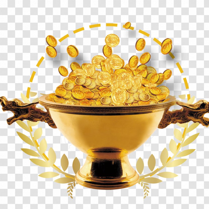 Gold - Food - Jar Transparent PNG